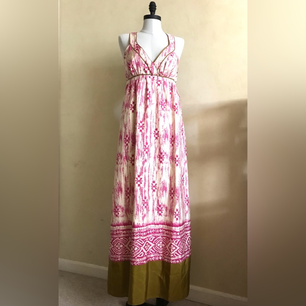Boho Silk Maxi Dress